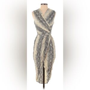 Snakeskin Midi Dress, XS, Perfect Condition